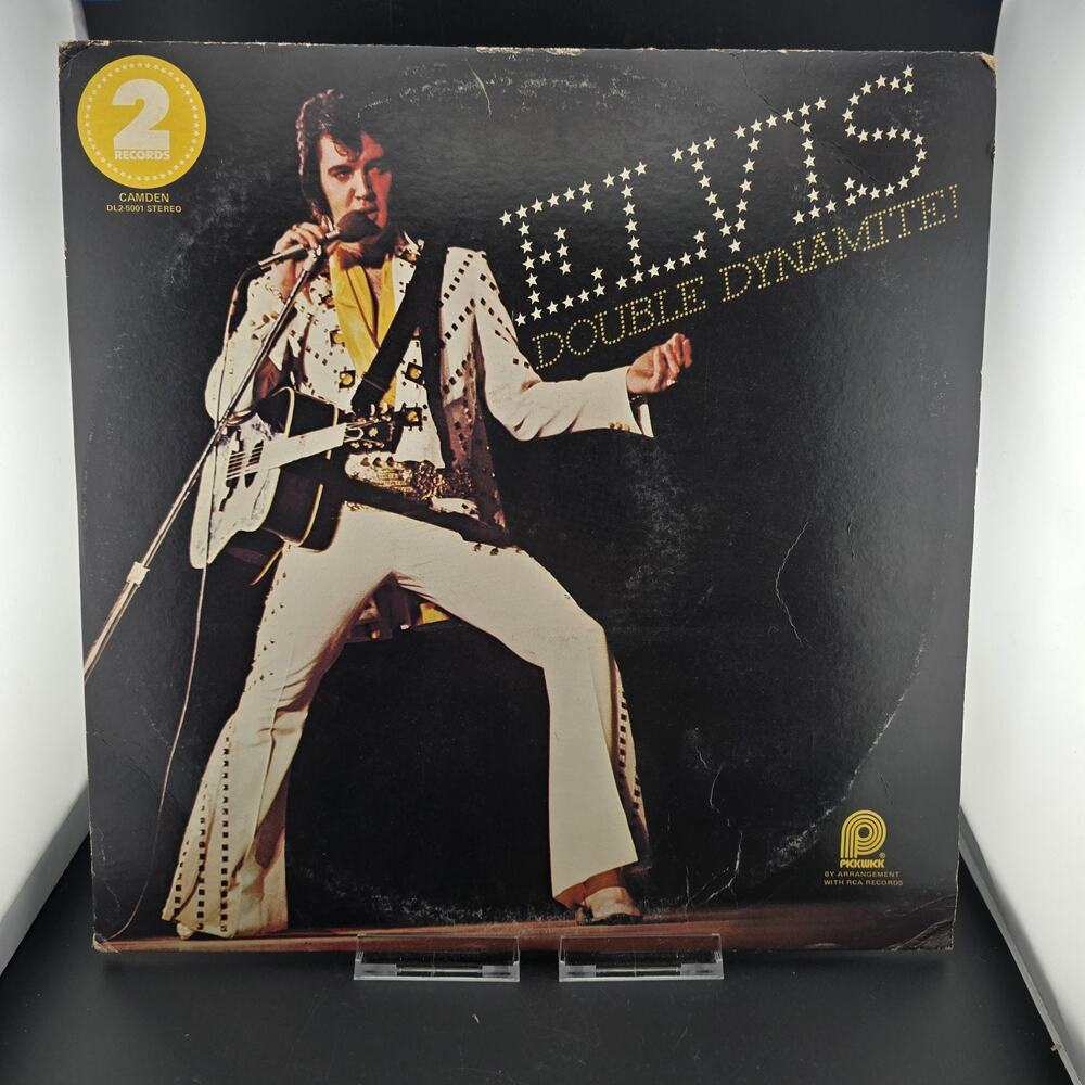Elvis Presley Double Dynamite Vinyl 2 LP 1975 Pickwick Camden DL2-5001 VG+/VG NM